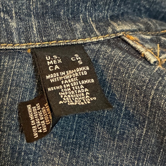 Axcess Blue Button Down Jean Jacket - Picture 11 of 14